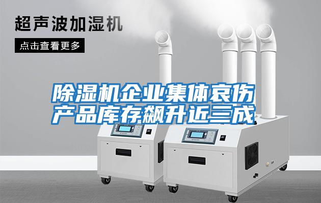 除濕機企業集體哀傷 產品庫存飆升近三成