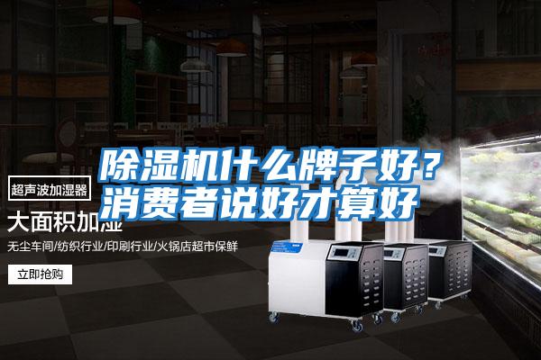 除濕機什么牌子好?消費者說好才算好