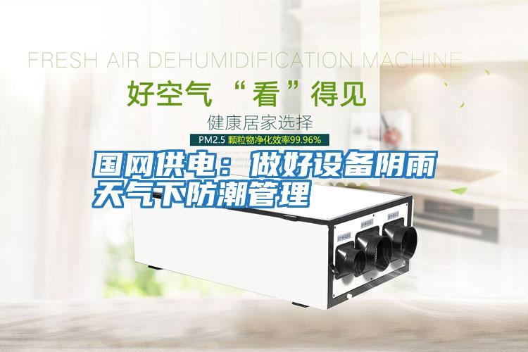 國網供電：做好設備陰雨天氣下防潮管理