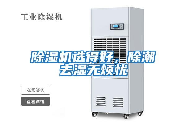 除濕機選得好，除潮去濕無煩憂