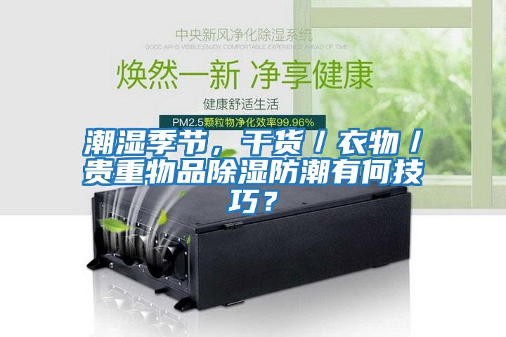 潮濕季節(jié)，干貨／衣物／貴重物品除濕防潮有何技巧？