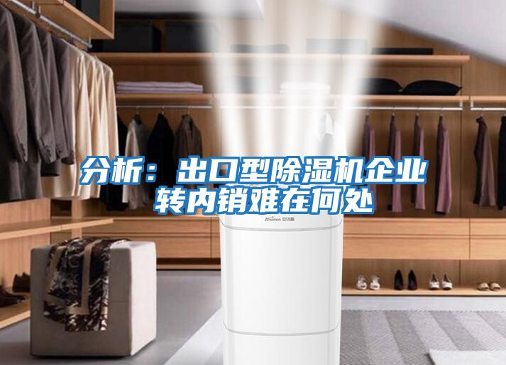 分析：出口型除濕機企業 轉內銷難在何處