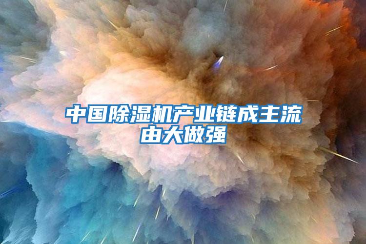 中國除濕機產業鏈成主流由大做強