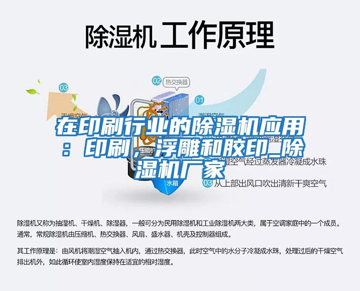 在印刷行業(yè)的除濕機應(yīng)用：印刷，浮雕和膠印_除濕機廠家