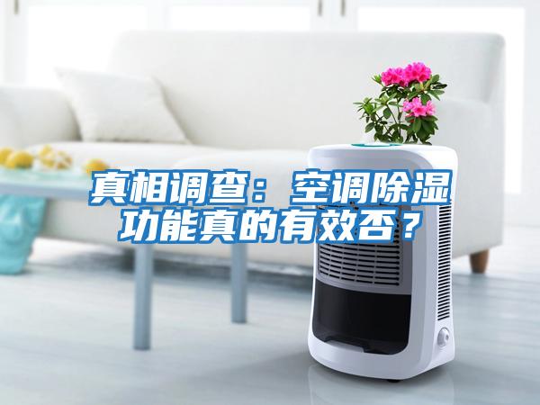 真相調查：空調除濕功能真的有效否？