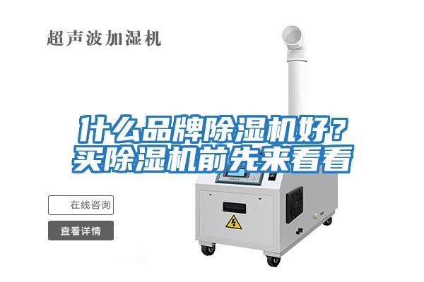 什么品牌除濕機好?買除濕機前先來看看