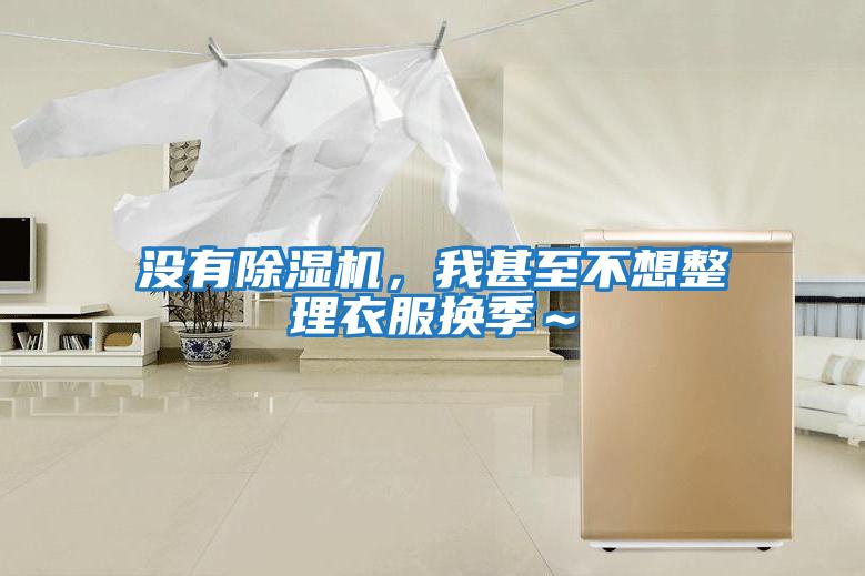 沒有除濕機,我甚至不想整理衣服換季~