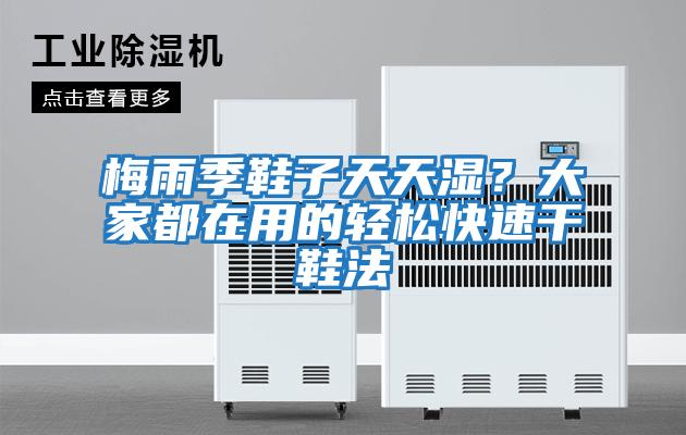 梅雨季鞋子天天濕?大家都在用的輕松快速干鞋法