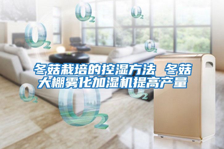 冬菇栽培的控濕方法 冬菇大棚霧化加濕機提高產量
