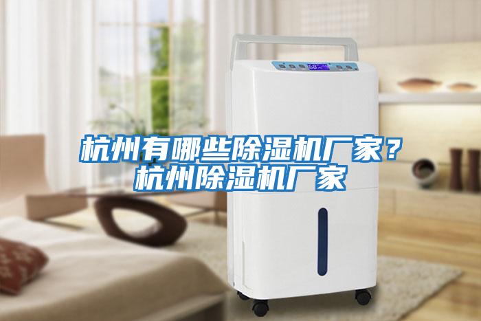 杭州有哪些除濕機廠家?杭州除濕機廠家