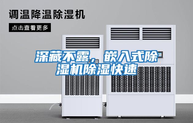 深藏不露，嵌入式除濕機除濕快速