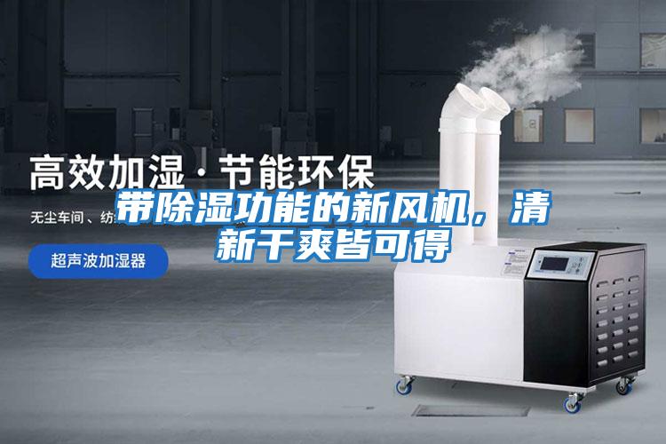 帶除濕功能的新風機，清新干爽皆可得