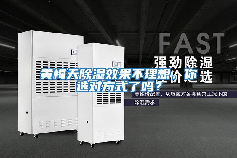 黃梅天除濕效果不理想，你選對方式了嗎？