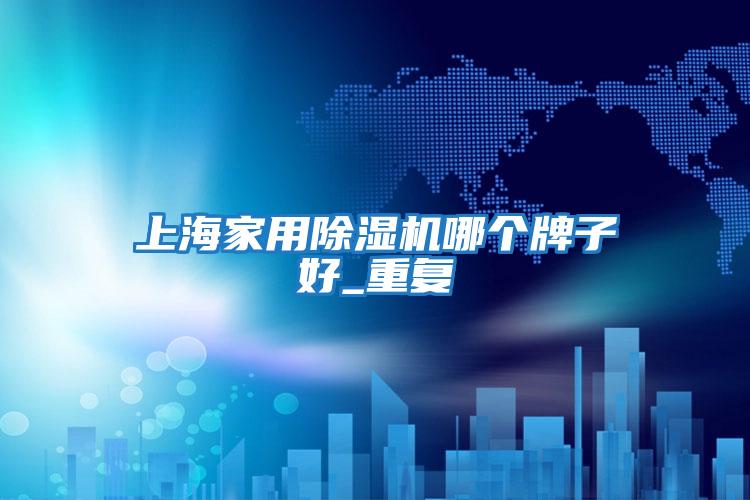 上海家用除濕機哪個牌子好_重復