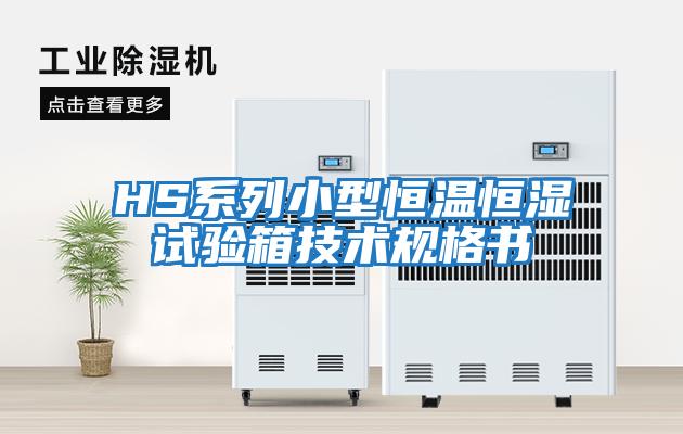 HS系列小型恒溫恒濕試驗箱技術(shù)規(guī)格書