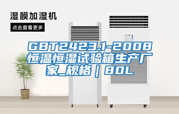 GBT2423.1-2008恒溫恒濕試驗箱生產廠家_規格｜80L