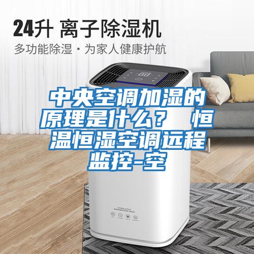 中央空調(diào)加濕的原理是什么? 恒溫恒濕空調(diào)遠(yuǎn)程監(jiān)控-空