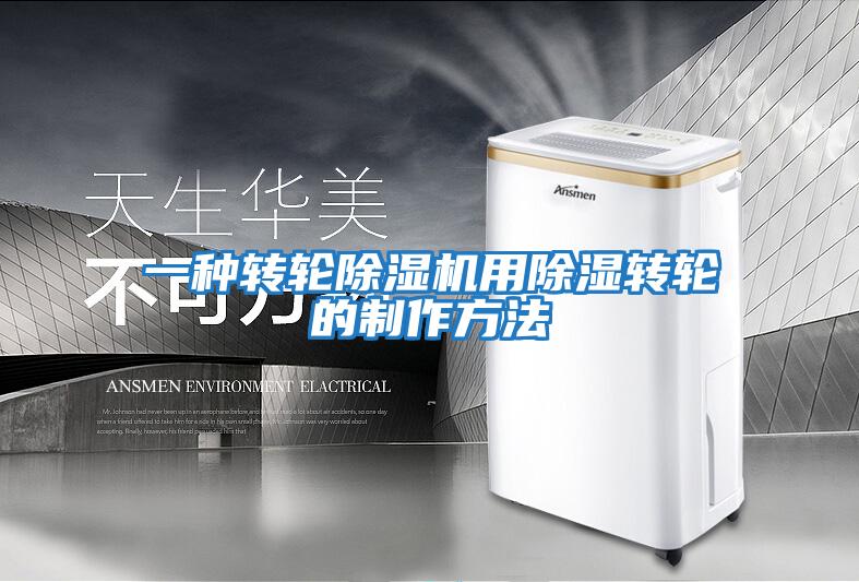 一種轉輪除濕機用除濕轉輪的制作方法