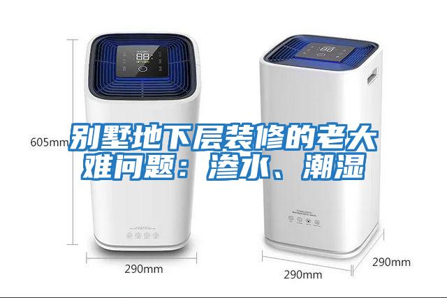 別墅地下層裝修的老大難問題：滲水、潮濕