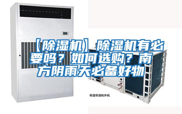 【除濕機】除濕機有必要嗎？如何選購？南方陰雨天必備好物