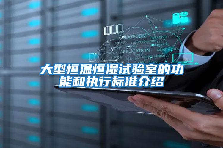 大型恒溫恒濕試驗室的功能和執行標準介紹
