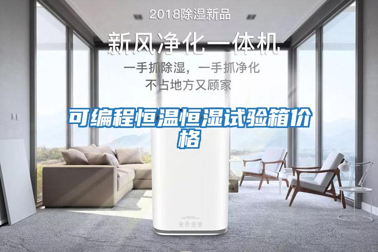可編程恒溫恒濕試驗箱價格