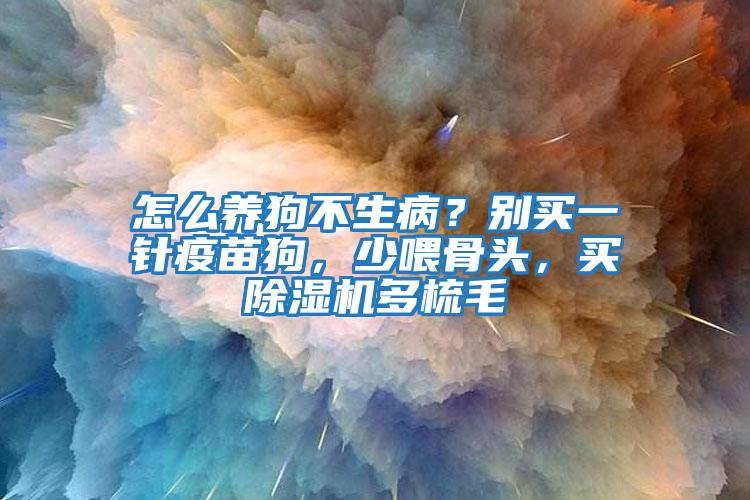 怎么養(yǎng)狗不生病?別買一針疫苗狗,少喂骨頭,買除濕機(jī)多梳毛
