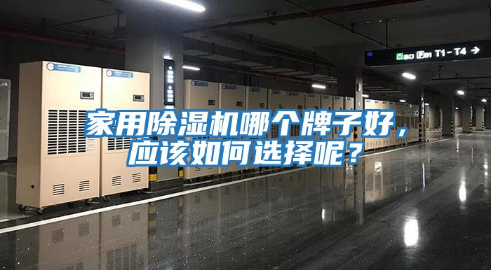 家用除濕機哪個牌子好，應該如何選擇呢？