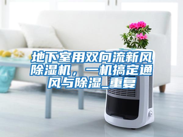 地下室用雙向流新風除濕機，一機搞定通風與除濕_重復