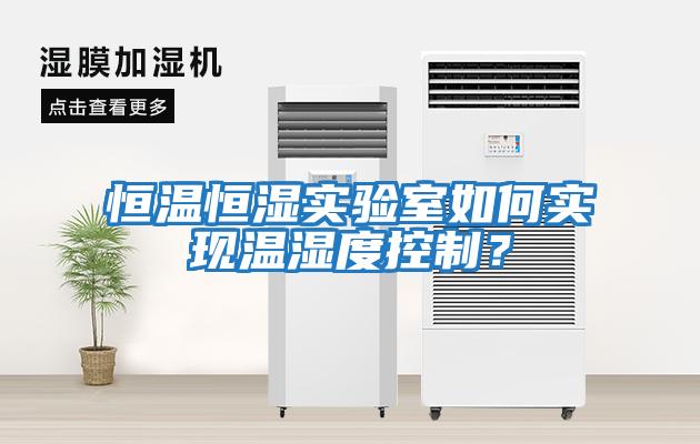恒溫恒濕實(shí)驗(yàn)室如何實(shí)現(xiàn)溫濕度控制?
