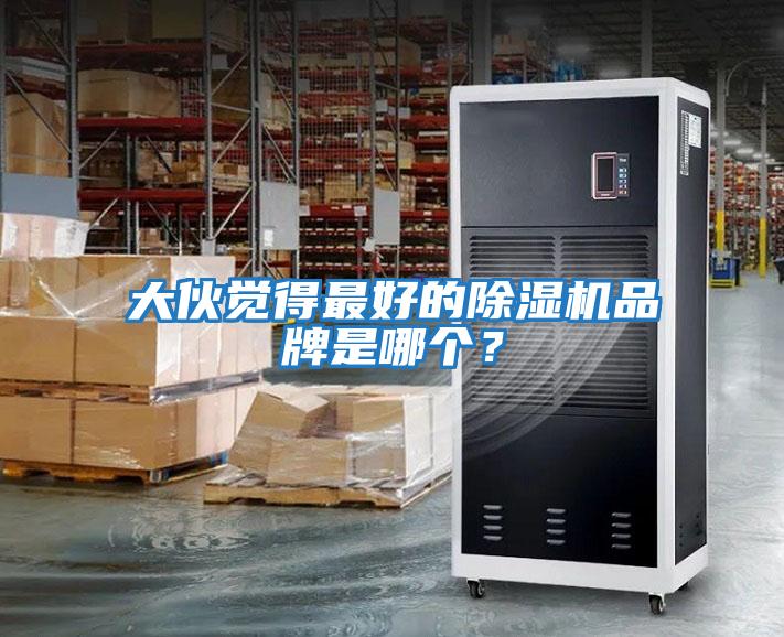 大伙覺得最好的除濕機品牌是哪個？