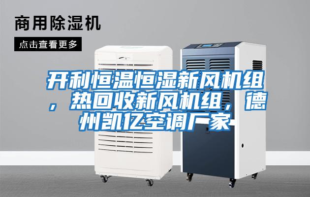 開利恒溫恒濕新風機組，熱回收新風機組，德州凱億空調廠家