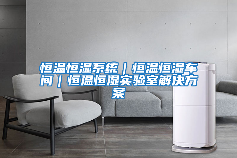 恒溫恒濕系統｜恒溫恒濕車間｜恒溫恒濕實驗室解決方案
