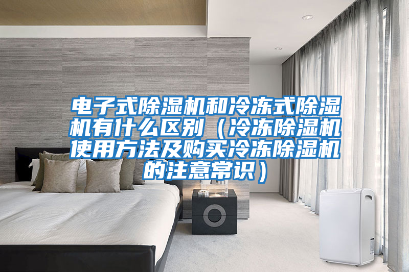 電子式除濕機和冷凍式除濕機有什么區別(冷凍除濕機使用方法及購買冷凍除濕機的注意常識)