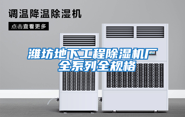 濰坊地下工程除濕機廠 全系列全規格