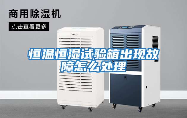恒溫恒濕試驗箱出現(xiàn)故障怎么處理