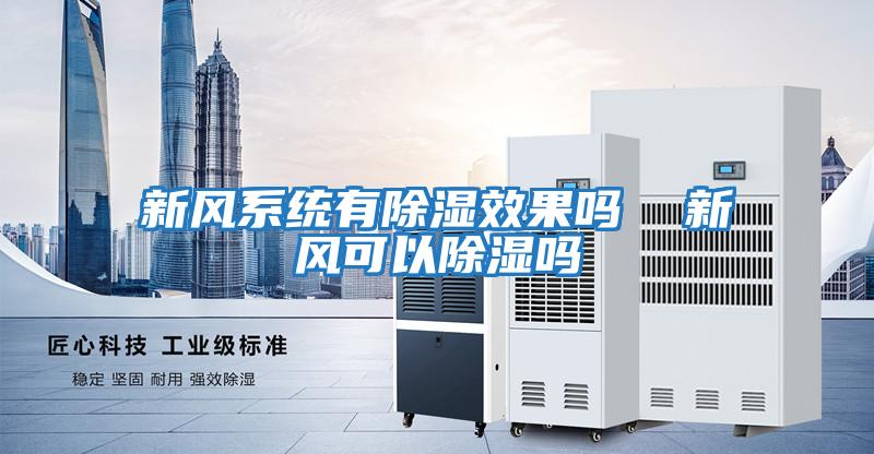 新風系統有除濕效果嗎  新風可以除濕嗎