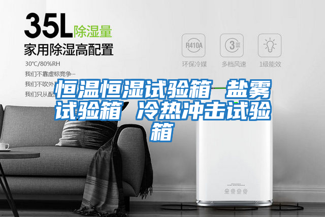 恒溫恒濕試驗箱 鹽霧試驗箱 冷熱沖擊試驗箱