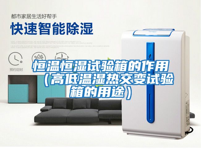 恒溫恒濕試驗(yàn)箱的作用(高低溫濕熱交變?cè)囼?yàn)箱的用途)