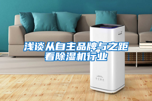 淺談從自主品牌與之距看除濕機行業