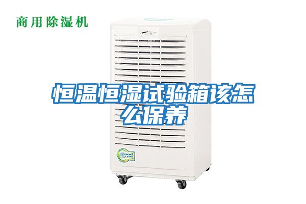 恒溫恒濕試驗箱該怎么保養