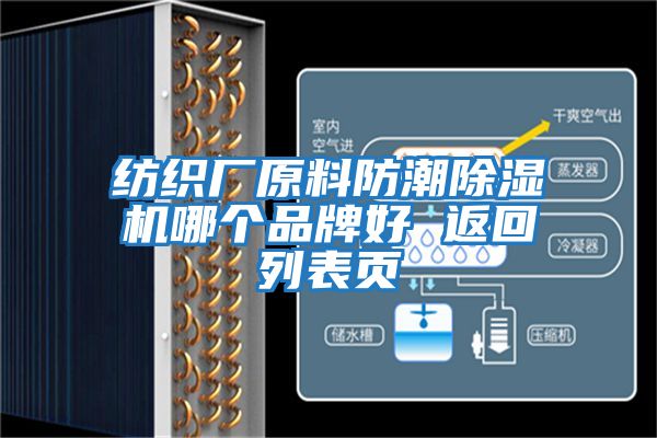 紡織廠原料防潮除濕機(jī)哪個(gè)品牌好 返回列表頁(yè)