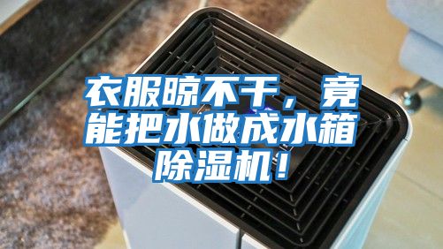 衣服晾不干，竟能把水做成水箱除濕機！