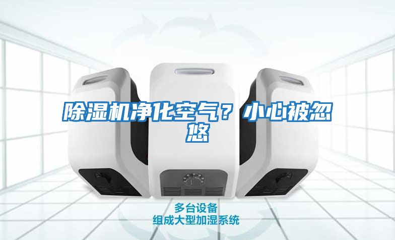 除濕機(jī)凈化空氣?小心被忽悠