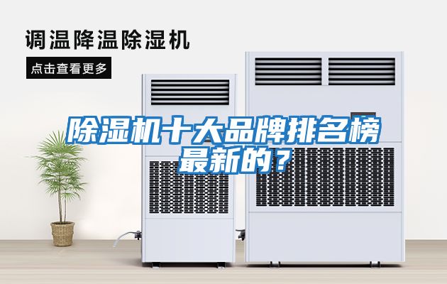 除濕機十大品牌排名榜 最新的？