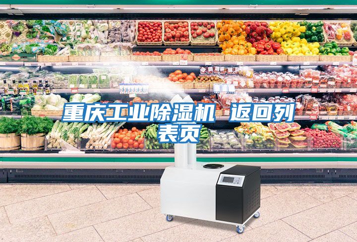 重慶工業除濕機 返回列表頁